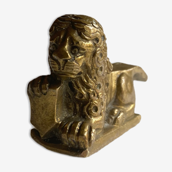 Brass lion, early 20th century, Europe