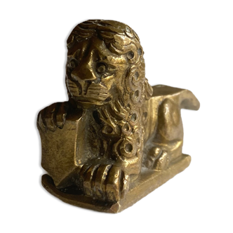 Brass lion, early 20th century, Europe