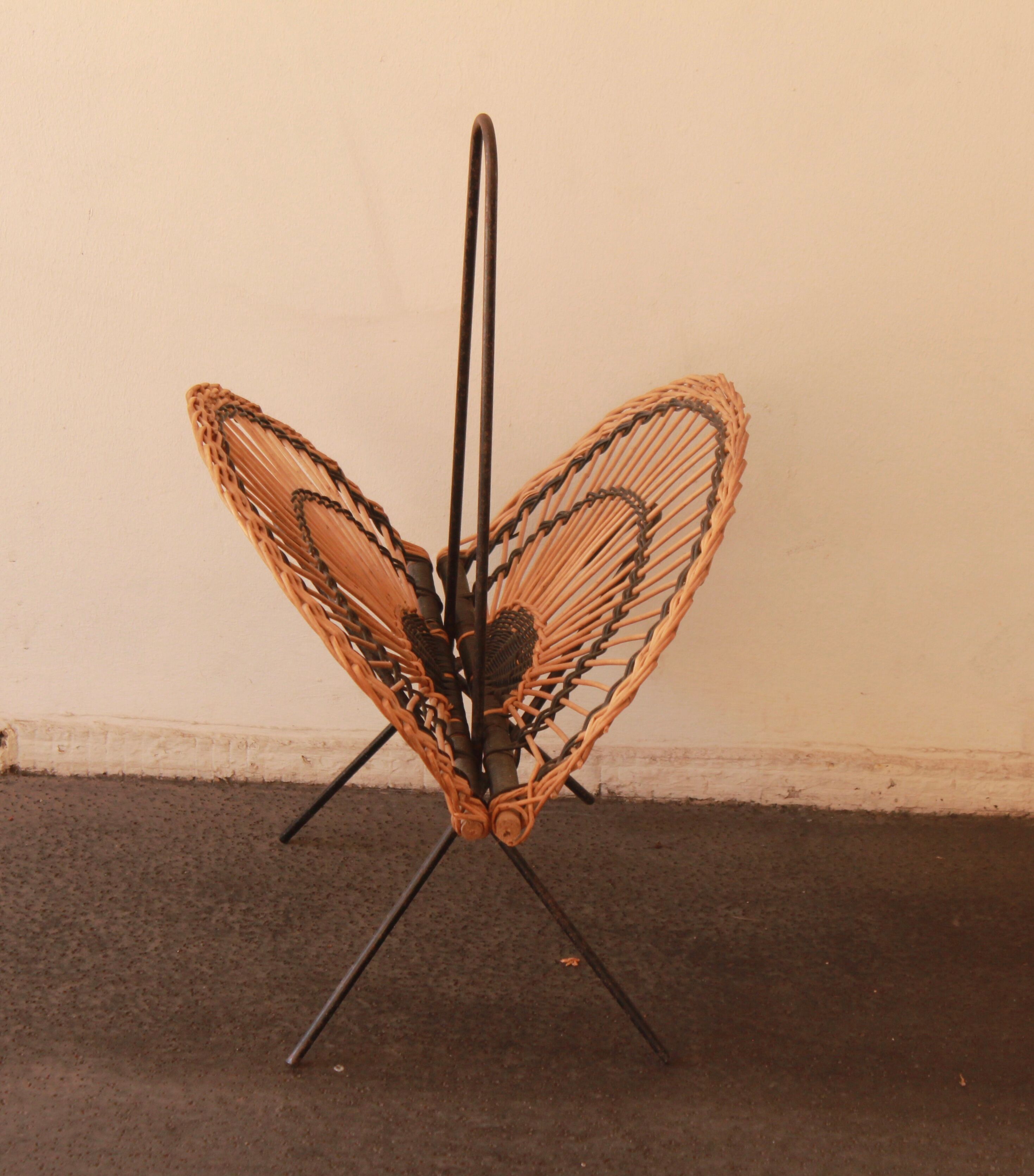 Magazine rack Wicker 1950