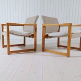 Karin Mobring Diana mid-century modern armchairs by Ikea in Sweden, 1970s.