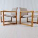 Karin Mobring Diana mid-century modern armchairs by Ikea in Sweden, 1970s.