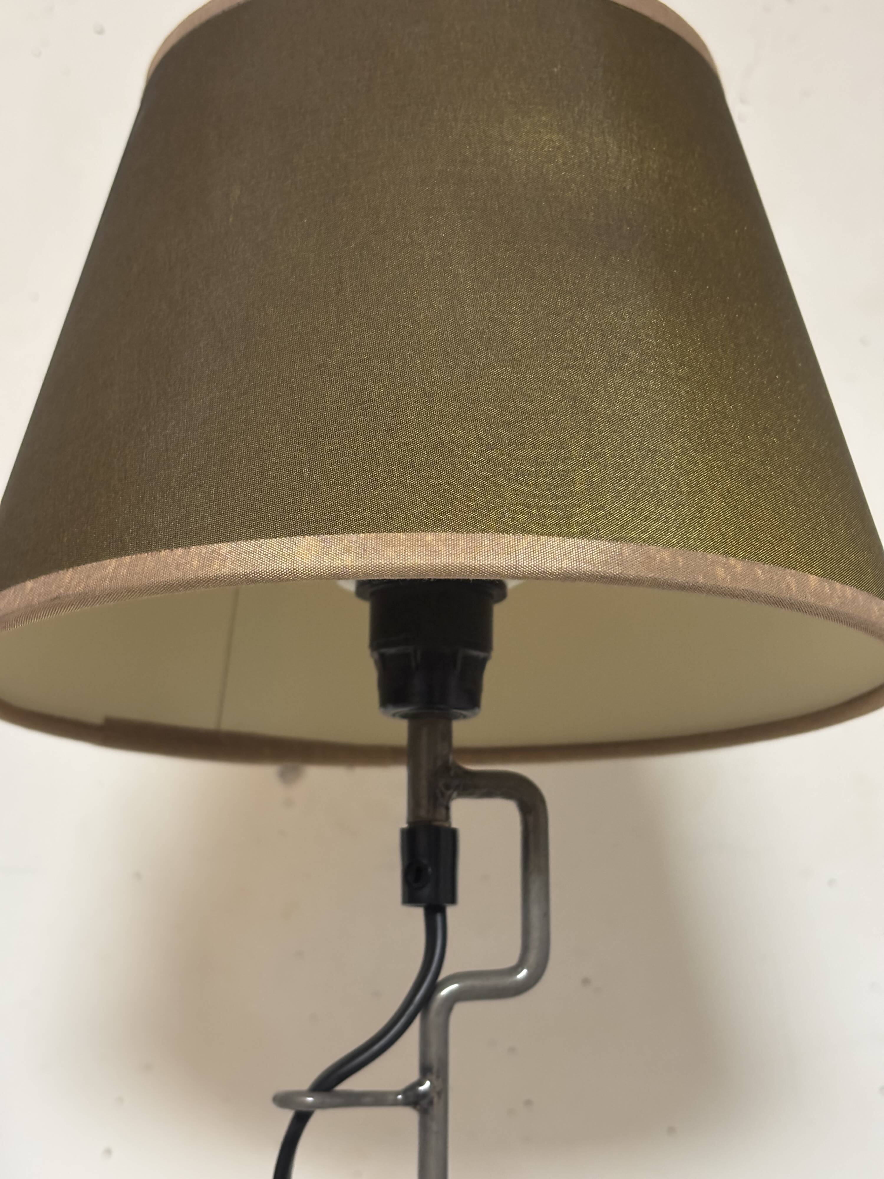 Paire de lampes en acier 1980