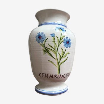 Vase d apothicaire décor plantes