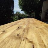 Solid pine table for 10 people.