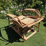 Rattan lounge chair called “Grand-Mère”