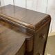 Art Deco English hairdresser in walnut from the 1930s.
