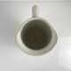 Antique earthenware pitcher, green floral decoration, fine ironstone from the late 19th to early 20th century.