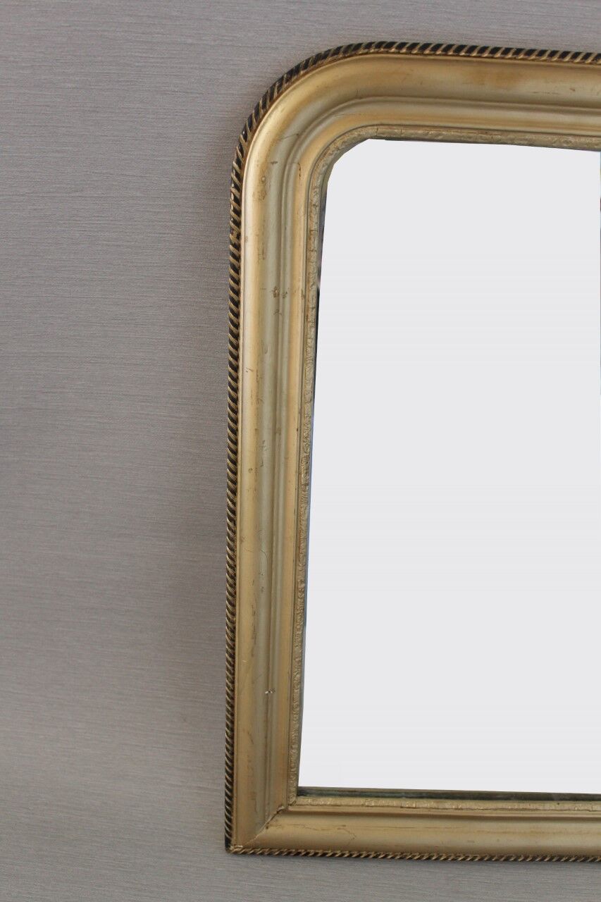 Miroir doré Louis-Philippe - 75x57cm