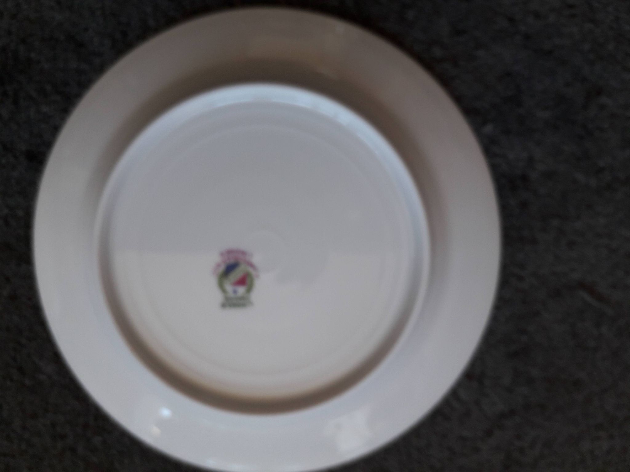 1 set of 6 Art Deco dessert plates made of Limoges porcelain
