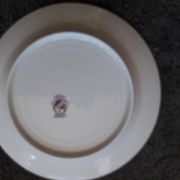 1 set of 6 Art Deco dessert plates made of Limoges porcelain