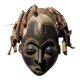 Chokwe African Mask "Mwana Pwo" - Vintage 1970 - 35cm