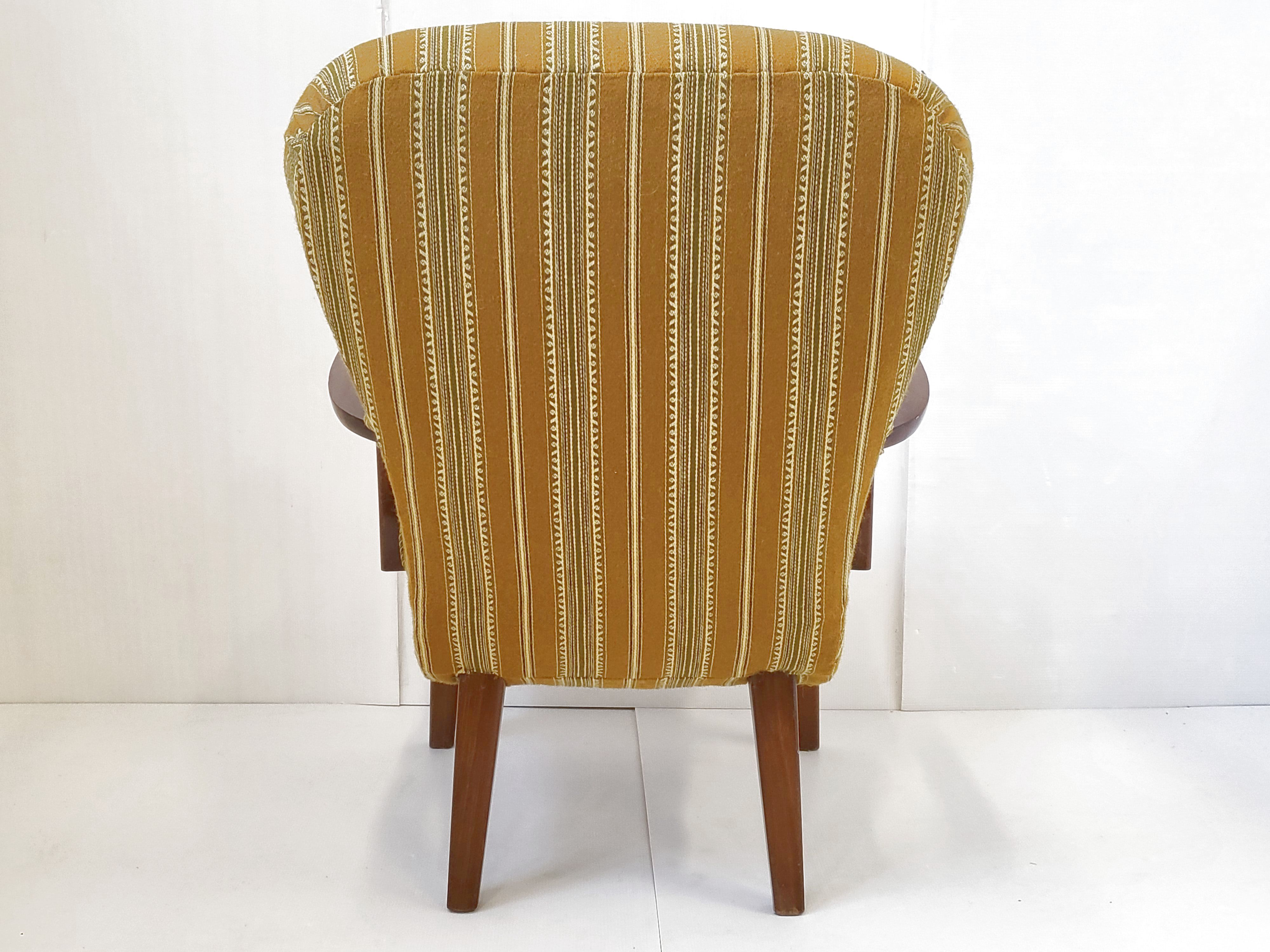 Pair of Danish armchairs 1940 vintage