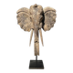 Large handcrafted Suar wood elephant sculpture