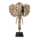 Large handcrafted Suar wood elephant sculpture