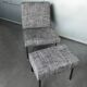 Armchair and ottoman designed by Paul Geoffroy, Airborne, France, 1960