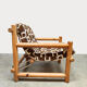 Scandinavian vintage pine lounge chair Hameen Kalustaja