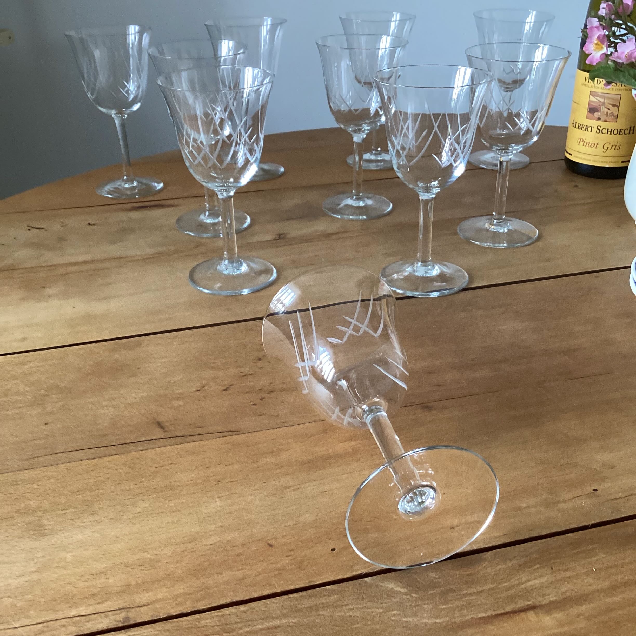 10 wine glasses 50s