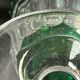 Overlay cut crystal vase signed Val Saint Lambert 1970s