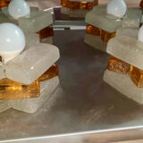 Albano Poli by Poliarte, large 4-light wall sconce, Italy 1970