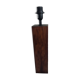 Pied de lampe rectangulaire en bois massif