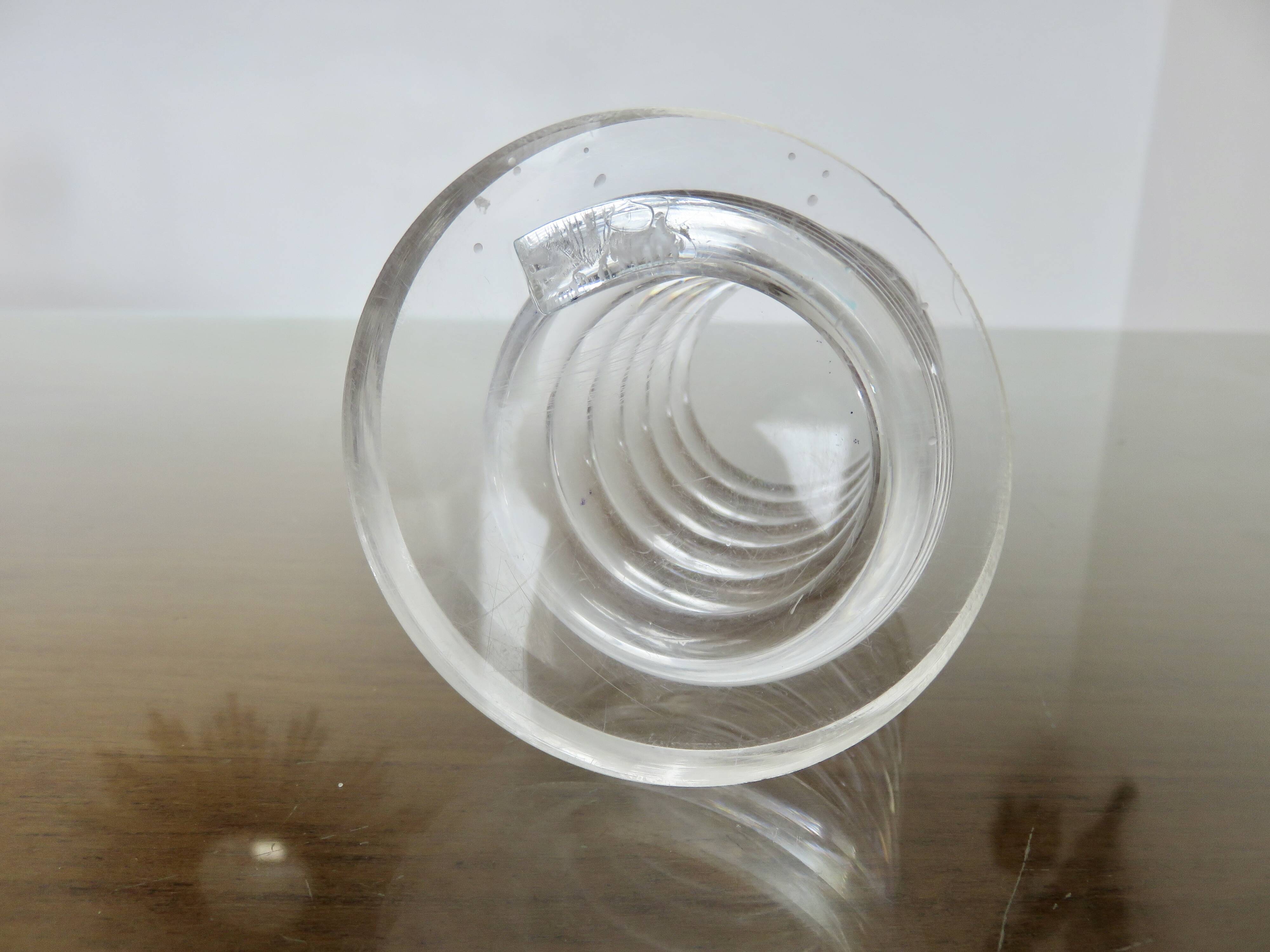 Spring pencil holder in plexiglass 70s 80s