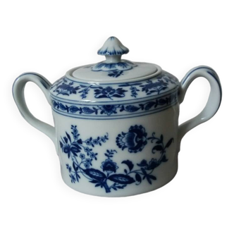 Vista alegre margao blue and white porcelain sugar bowl