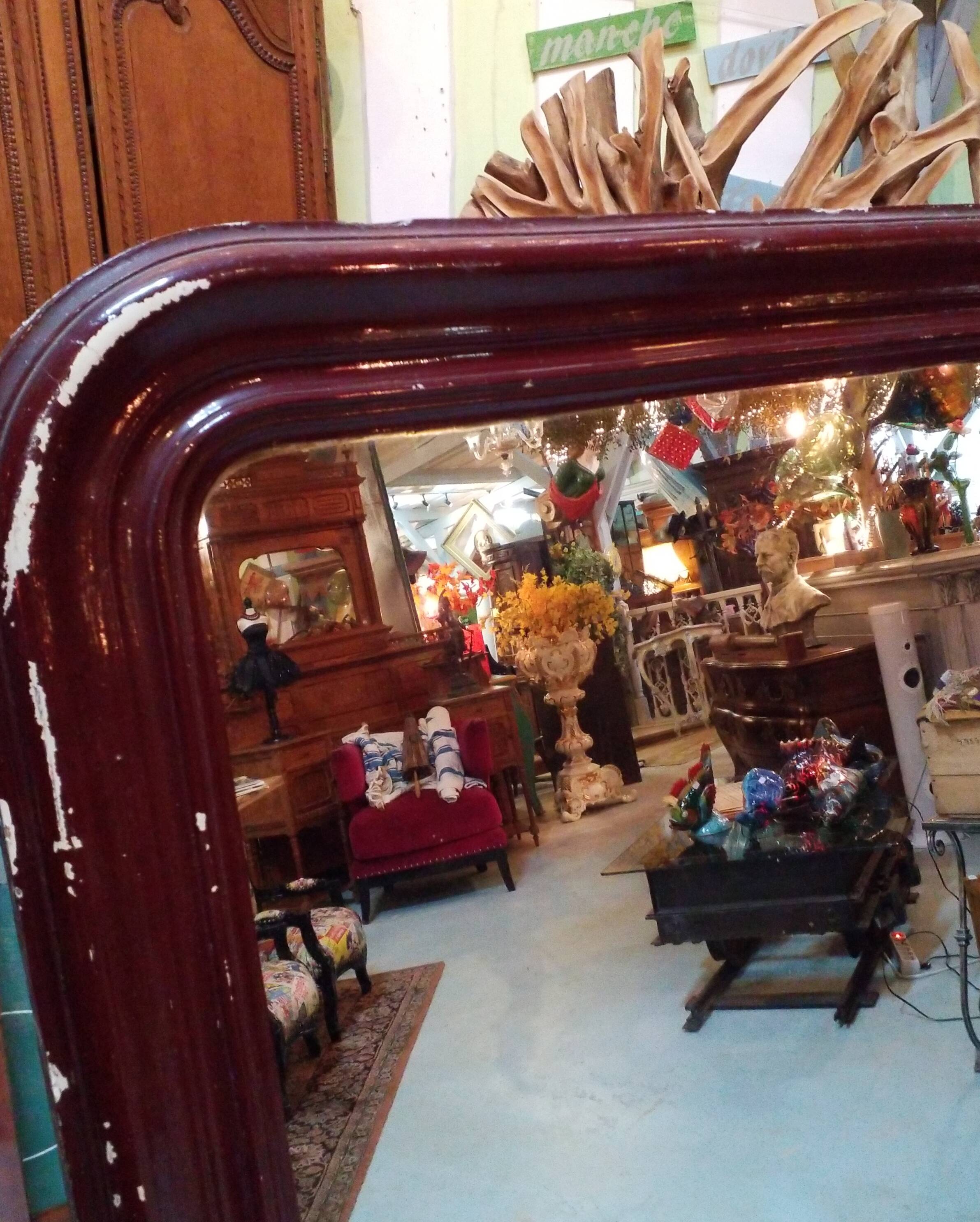 Grand miroir Louis Philippe  110x154cm