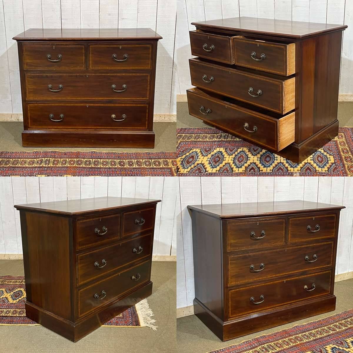 Commode anglaise début XXème en acajou