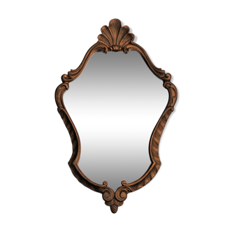 Golden mirror 50x32cm