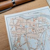 Printed in 1908, map of Charleville-Mézières