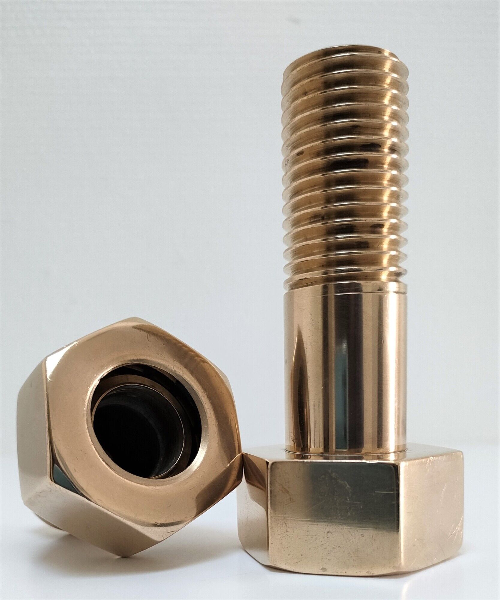 Box case solid brass shape nut bolt design 70s