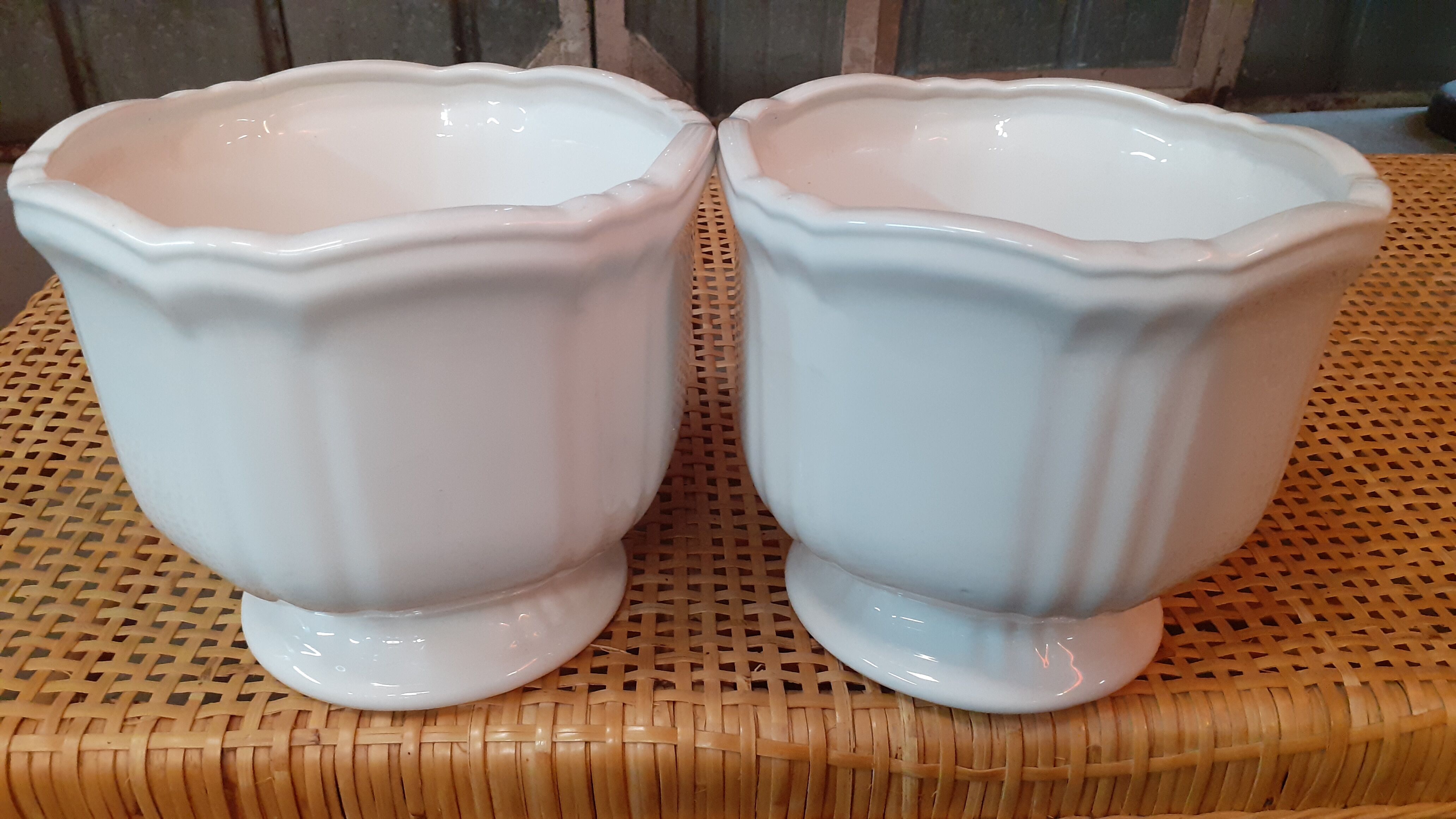 Paire de cache pot vintage