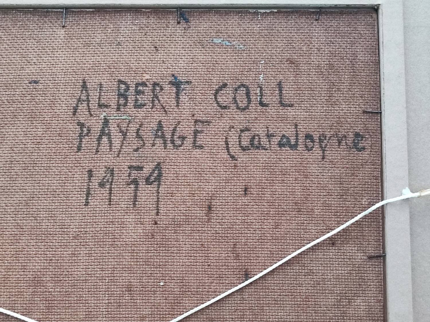 Peinture à l'huile d'Albert Coll