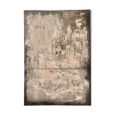 Abstract painting tones white and gray