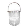 Vintage French crystal ice bucket, mid-20th century
