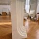 White marble dining table, Samo by Carlo Scarpa, Italy, 1970s