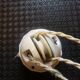 Ancient suspension up and down porcelain and white opaline