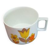 Large high Berry cup porcelain creation Lourioux France