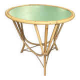 Table basse osier et peinture