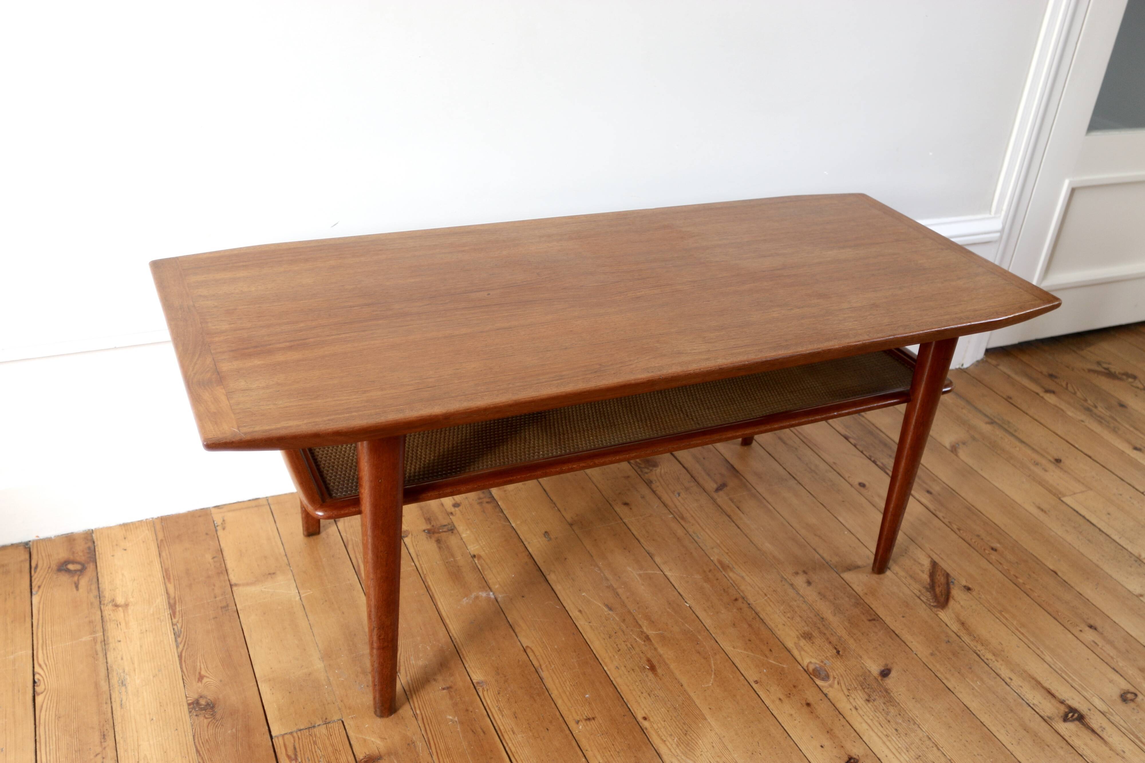 Vintage Scandinavian teak coffee table Swiss Teak 1960
