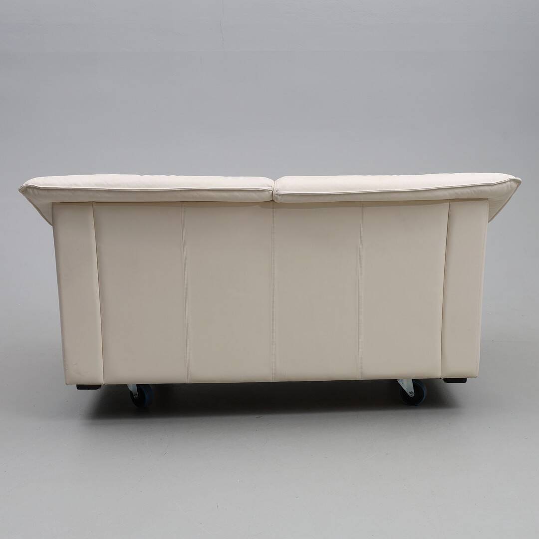 Vintage 2-Piece Leather Sofa Set — 2-Seater + 3-Seater — Second Half of the