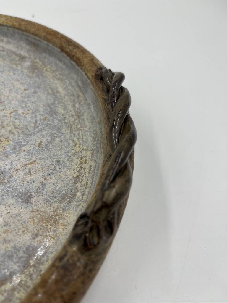 Stoneware fruit dish