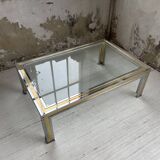Table basse chrome laiton Romeo Rega