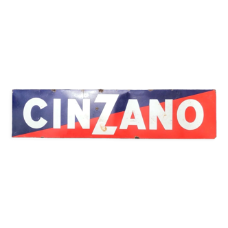 Enamelled advertising plaque Cinzano