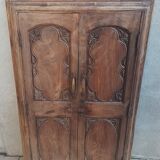 Anciennes portes de placard, bibliothèque murale en hêtre (2)