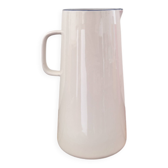 Pichet blanc à liseré bleu