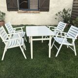 Vintage wooden garden furniture