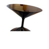 Tempo black pedestal table from Zanotta