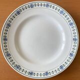 Antique flat earthenware plates from Saint-Amand (North)