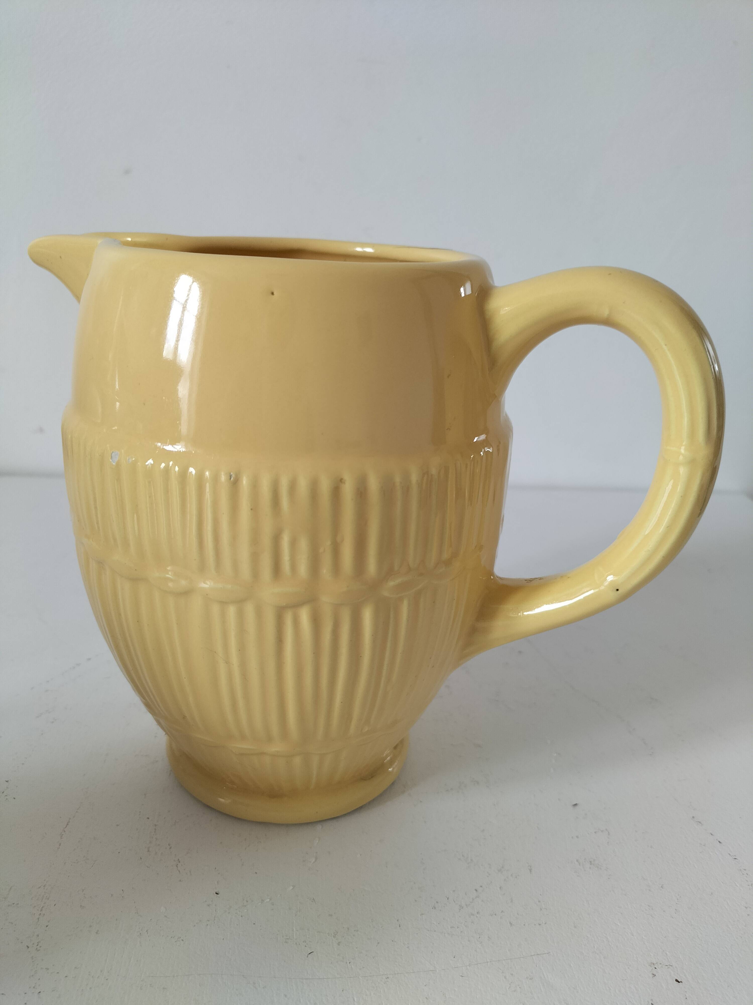 Saint Clément Barbotine Pitcher from the 50s